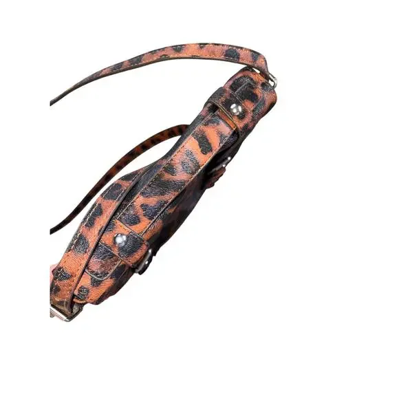 Animal Print Purse Womens Crossbody Top Handle Bag Adjustable Medium Easy Care - Picture 7 of 10